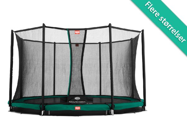 Berg Favorit nedgravnings trampolin med komfort sikkerhedsnet - 430 cm